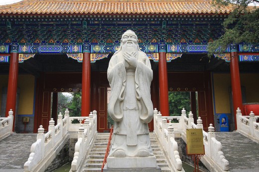 Confucius Temple. Confucius Contributed His Wisdom To The I Ching