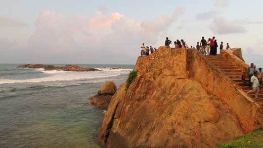 A part of the Galle Fort (ramparts). This is where the Galle Lighthouse was, in 1852.