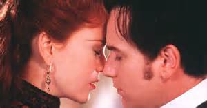 Satine and Christian in "Moulin Rouge"