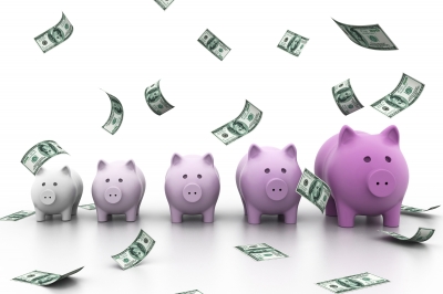 Piggy Bank In A Row