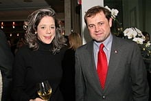 Connections count: Congressman Tom Perriello with lobbyist Heather Podesta at an inauguration party for Barack Obama.