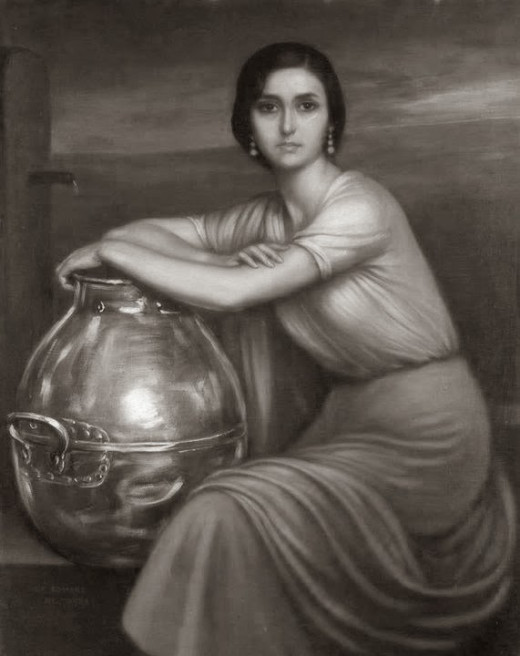 Painting by Julio Romero de Torres