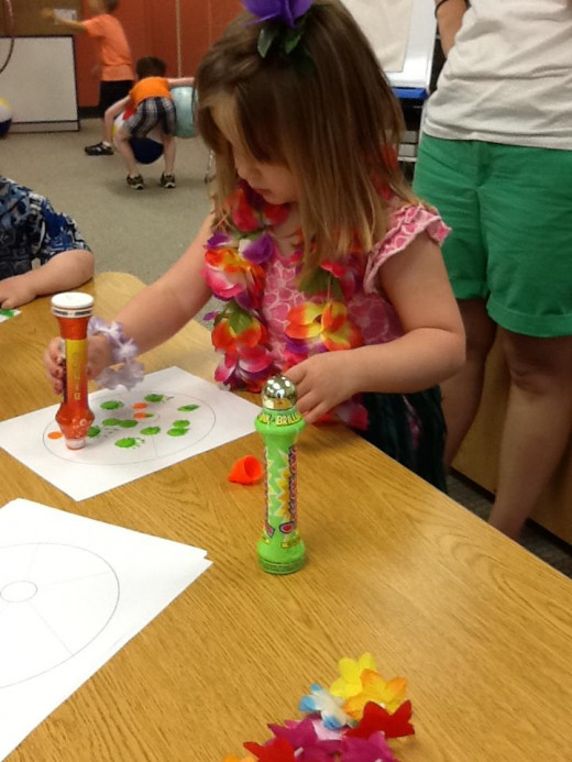 Chloe doing some Art!