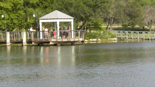 Covered Fishing Pier at Mills Pond Austin TX