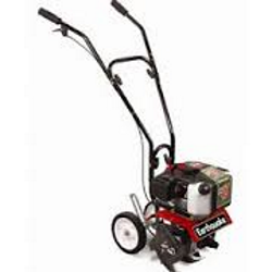 Tiny garden tillers are economically available in both gas and electric models.