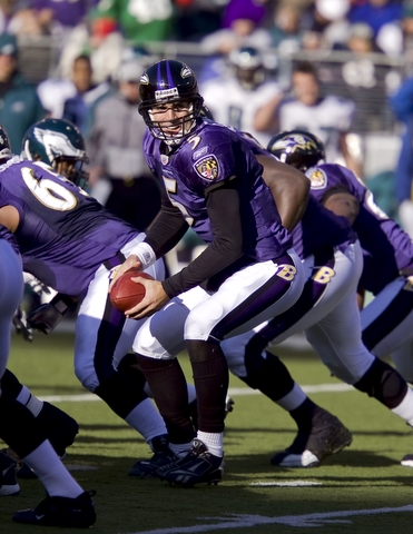 Raven Rookie Joe Flacco. Photo by Mark Campbell (henshots.com)