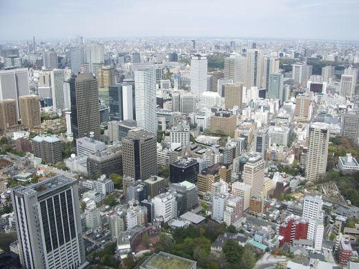 Spectacular View of Tokyo Japan from Tokyo Tower