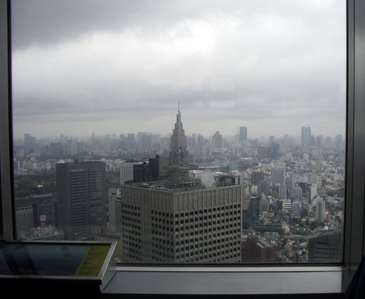 View of Tokyo Through a Window