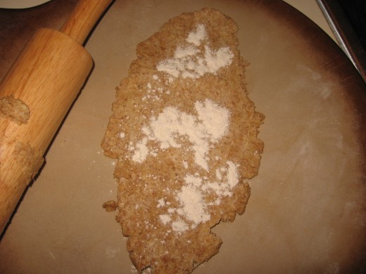 If the dough keeps sticking to your rolling pin, sprinkle a little flour on top and try again!