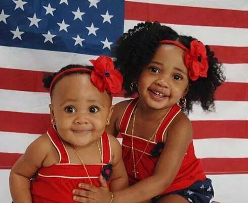 Mia &  Selah 4th of July 2013