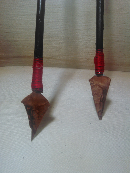 Arrow heads from spoons