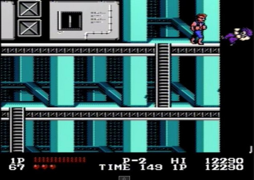 You Could Just Climb Down the Ladder and Beat the Level 2 Boss, or You Could Punch His Ass Off the Roof! You Could Also Fall Off the Roof Yourself and Commit Suicide! Oh, You Could Also Just Punch Him in the Face a Lot. So Many Choices... 