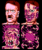 The Original Bionic Commando Release in the United States Has This Scene Where Hitler's Head Explodes. I Can't Believe This Remained in the Final Product, since Nintendo's Censorship Was Extremely Strict. Virtually No Games Had Any Blood in Them.