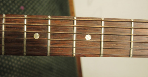 Frets on the Guitar neck