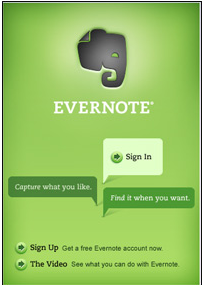 Evernote -one of the most popular free apps for iPhone 3g