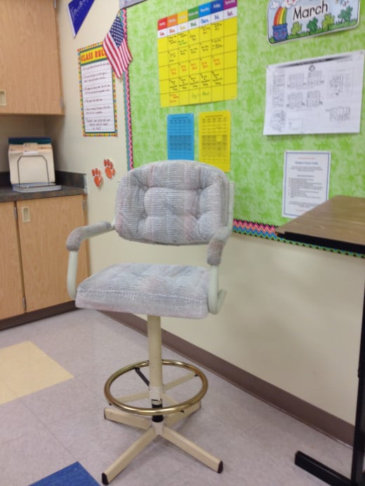 A single comfy chair that swivels can be just the thinking space a child needs to process information. 
