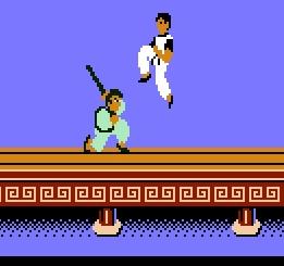 This guy had a stick, which is clearly one of the best weapons to use against any Kung Fu master. Stick is clearly better than "gun."