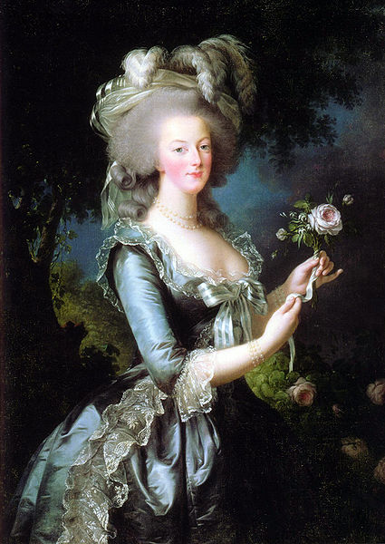Marie Antoinette à la Rose, by Élisabeth Vigée-Lebrun (1783)