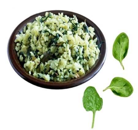 Palak or Spinach Rice