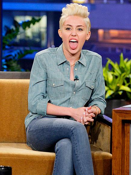 Put the tongue away, girl. 