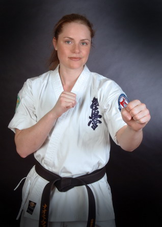 Sensei Naomi Ali nee Woods, the first and only female to complete the 50 and 100 man kumite.