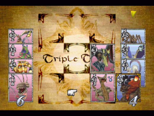 The Triple Triad card battle minigame
