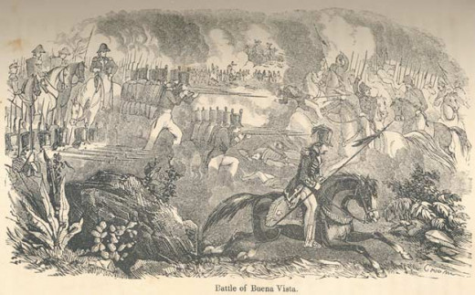 Future US President Zachary Taylor led the American force the successfully repelled a by far superior Mexican force. He was perhaps fortunate that Santa Anna was summoned back to Mexico City to put down a revolt.