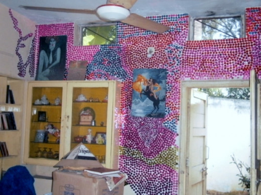 Patchy Walls? Decorate Them With Sequins