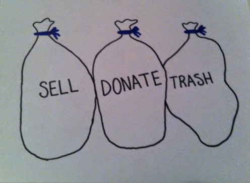 The best way to become a minimalist is to sell, donate, or trash unused items. Consider using baskets, bins, or bags.