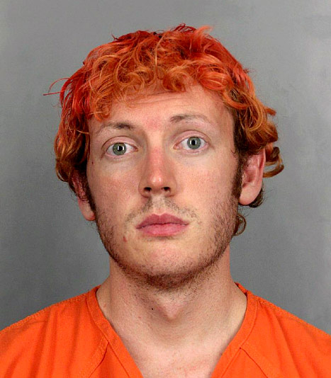 James Holmes. murdered 12 people and injured 70 others.