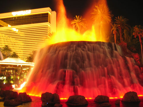 The volcano at the Mirage