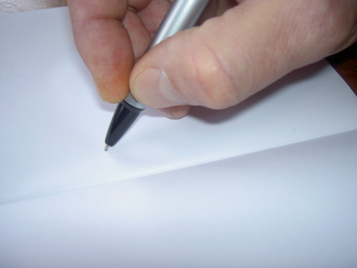While histories can be typed on computer, a sample of the authors handwriting will add spice to a history.