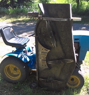 Mower blades must be inspected for free rotating action and other damage such as deformation and cracks or wound up wire and strings.