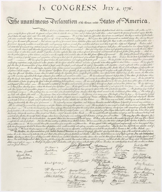 The Declaration of Independence of the United States of America