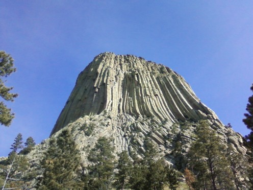 Devil's Tower (You'll remember this sight from the movie "Close Encounters of the 3rd Kind")