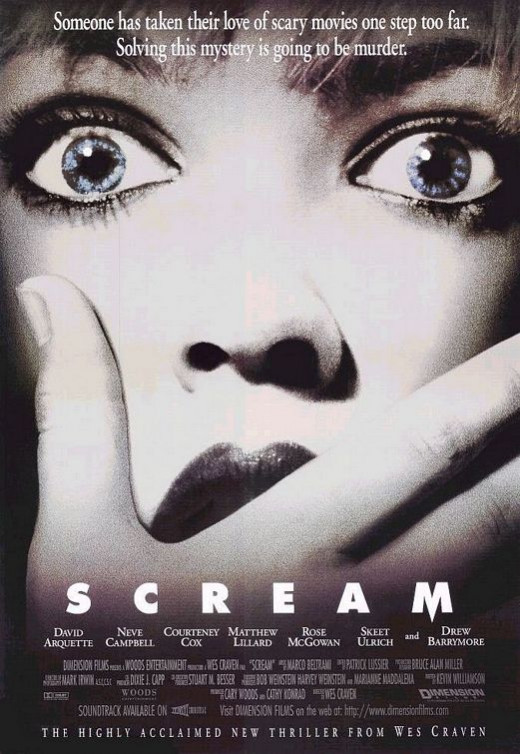 Neve Campbell and Courtney Cox in "Scream"
