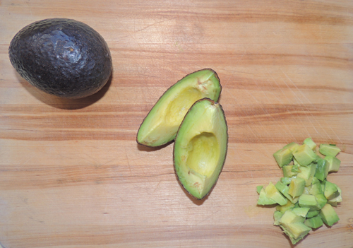 avocado cubed--left to right