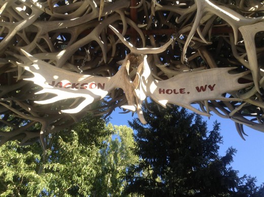 Town Square Park in Jackson Hole, Wyoming