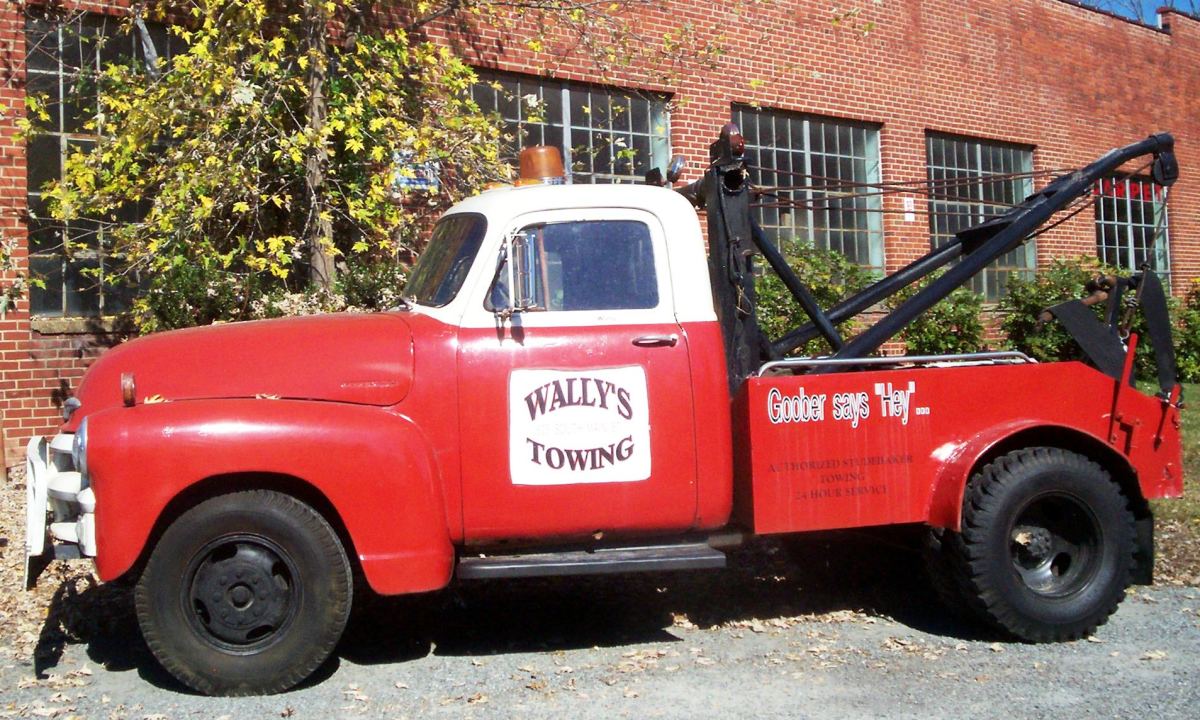 Wally's Truck at Mount Airy. I know it isn't real but it was such a thrill standing beside these treasures and pretending it all really was a true story!