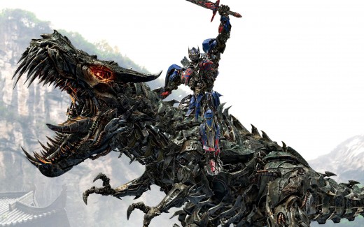 Optimus Victorious on Grimlock