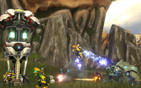 Firefall's method of farming: Thumper!