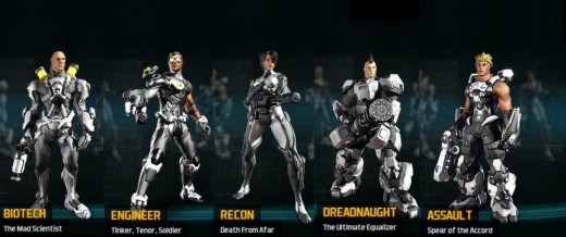 Starting Classes Of Firefall