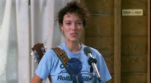 Bubbly Angela Baker (Pamela Springsteen) knows how to get everyone going in the morning with a cheery song at breakfast