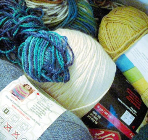 Yarn odds and ends are some of my favorite finds to get a creative reuse store.