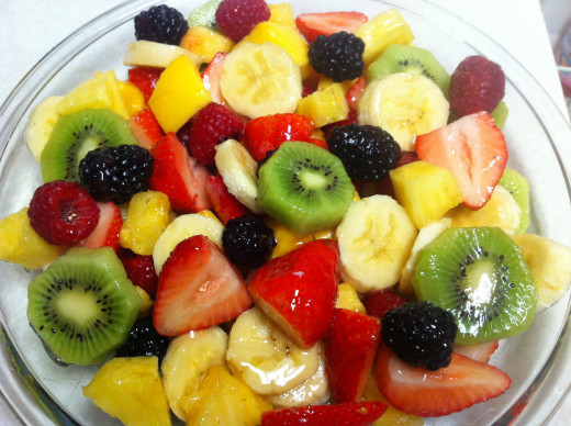 A fruit salad can be created with whatever fruit you want, there is no limit:)