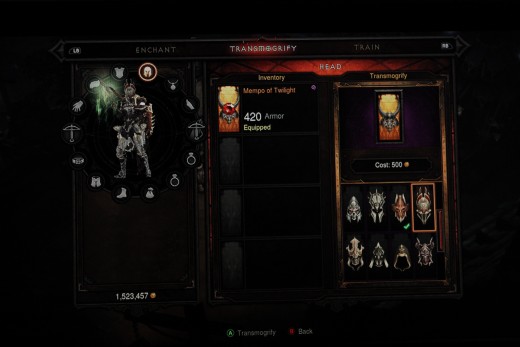 The transmogrification interface let's you "try on" the new look of your equipment before you choose it, without your friends laughing as you come out of the change room!