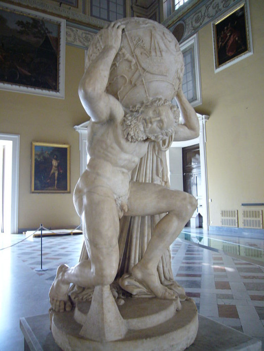 Atlas holding up the Earth