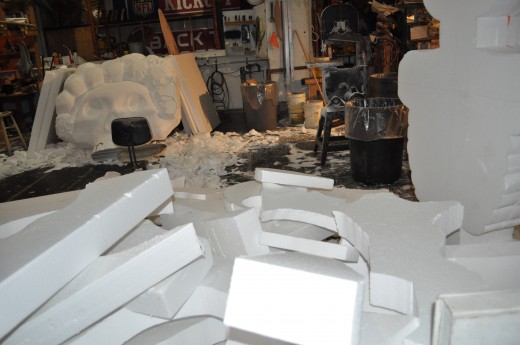 ...you go through A LOT of Styrofoam! 