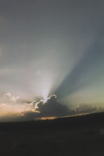 A photograph of a sunset days before Rita came.