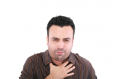 Man with Sore Throat